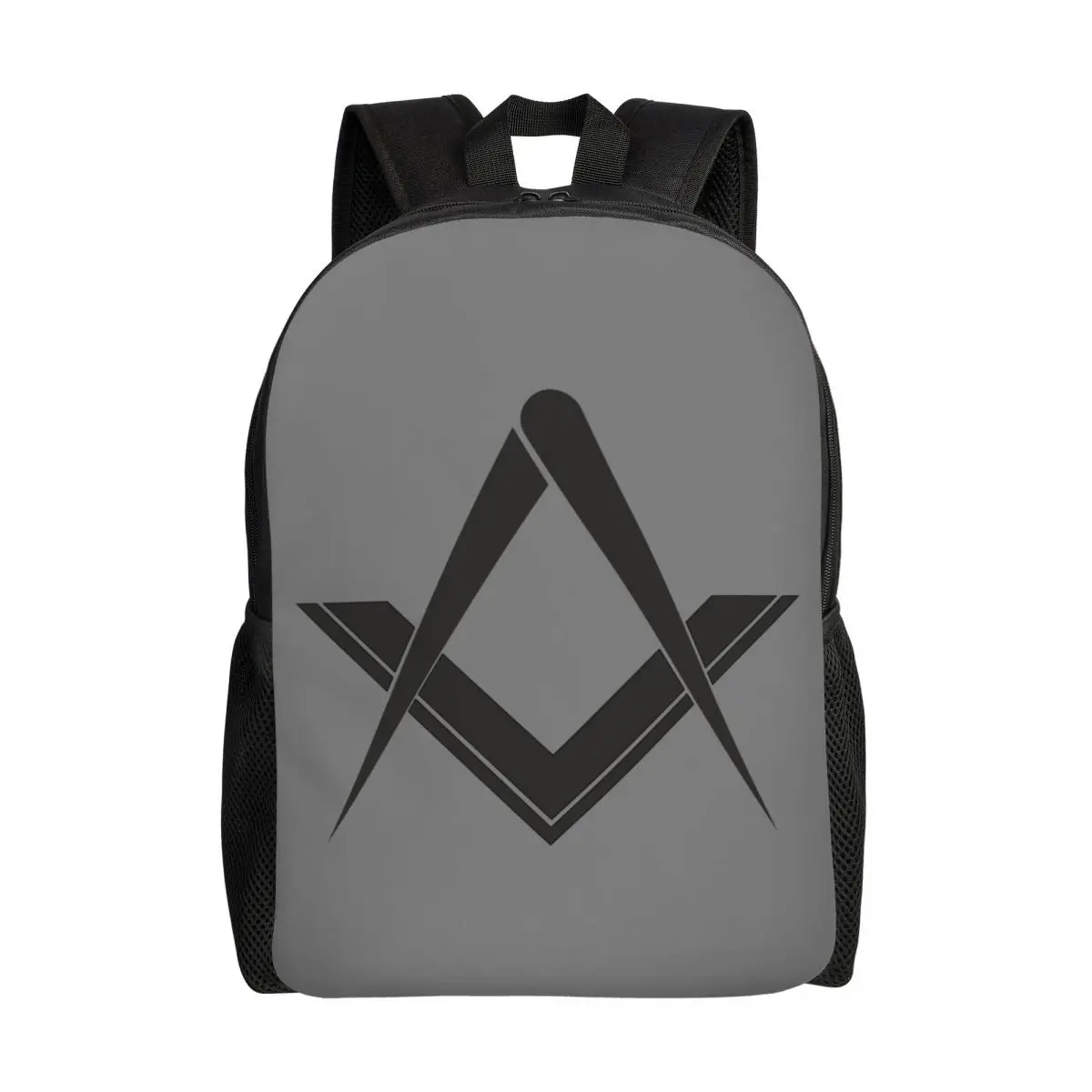 Custom Freemason Symbol Travel Backpack Women Men School Computer Bookbag Masonic Mason Freemasonry College Student Daypack Bags