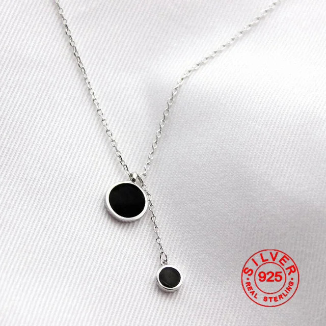 BFCLUB Simple Fashion Silver Color Necklace Pendant Tassel Necklace For Women Girl Trendy Gift S-N27