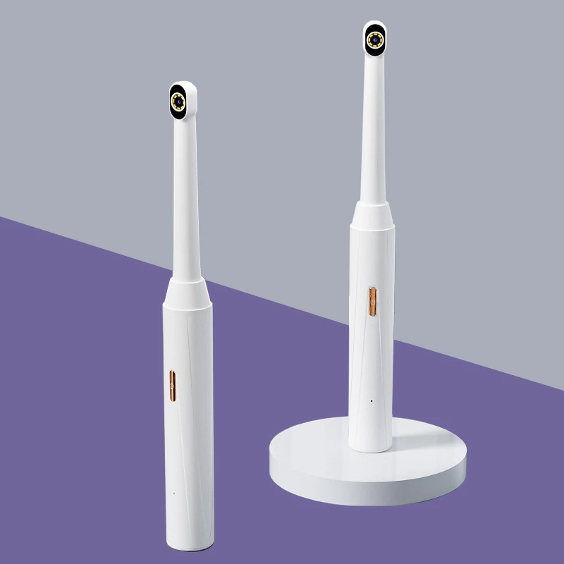 Handgehaltenes 1080P WLAN-Endoskop mit 8 LED-Leuchten, kompatibel mit iPhone, Android & Type-C für Zahn-/Dentaluntersuchungen