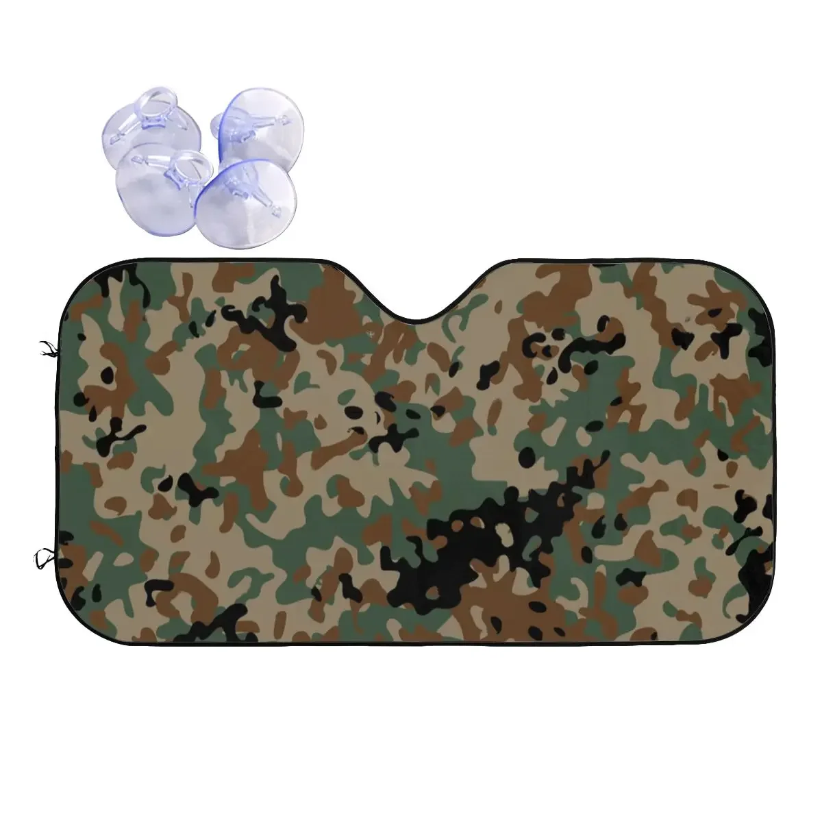 Flecktarn Camouflage Windshield Sunshade Army Military Camo Retractable Cover Front Block Window Car Sunshade Car-styling