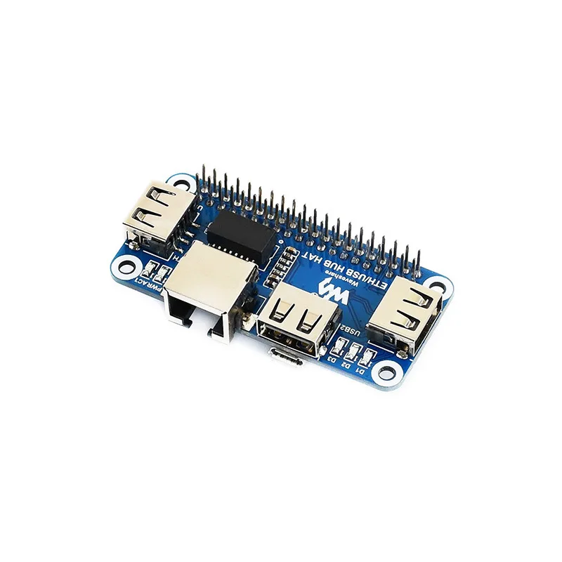 USB to Ethernet Expansion Board for Raspberry Pi 4, 4-Port USB Splitter, Compatible with Multiple Raspberry Pi Models
