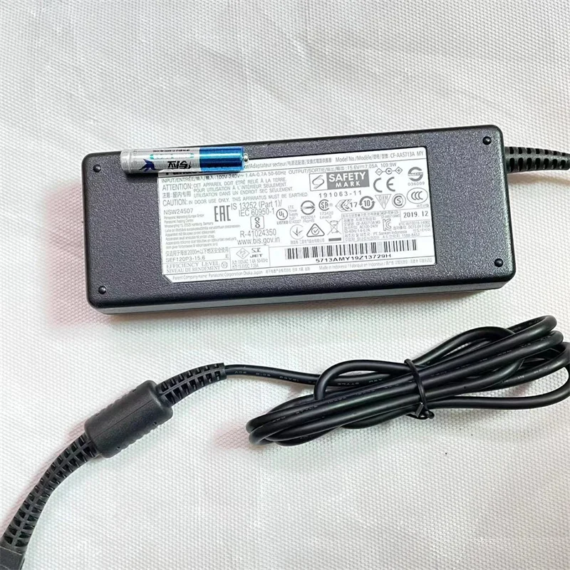 Imagem -06 - Genuine 15.6v 7.05a 110w Cf-aa5713a2e Adaptador ac Cf-aa5713a m7 my para Panasonic Toughbook Cf31 Cf52 Cf-53 Cf-53a Cf-d1 Carregador