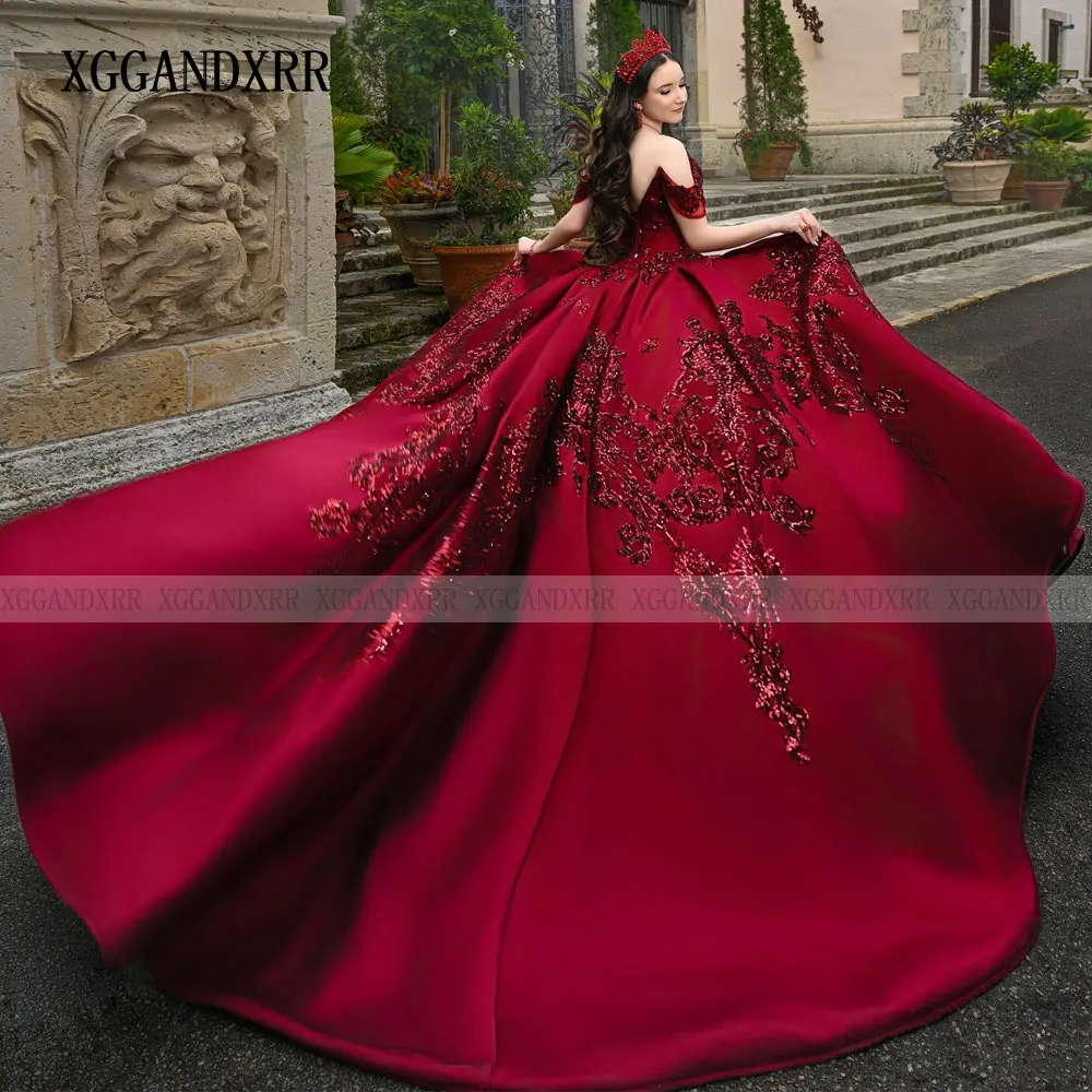 Customizd Burgundy Quinceanera Dresses 2026 Sweetheart Pleat Birthday Party Princess Sweet 16 Gown Pageant Vestidos De 15 Años