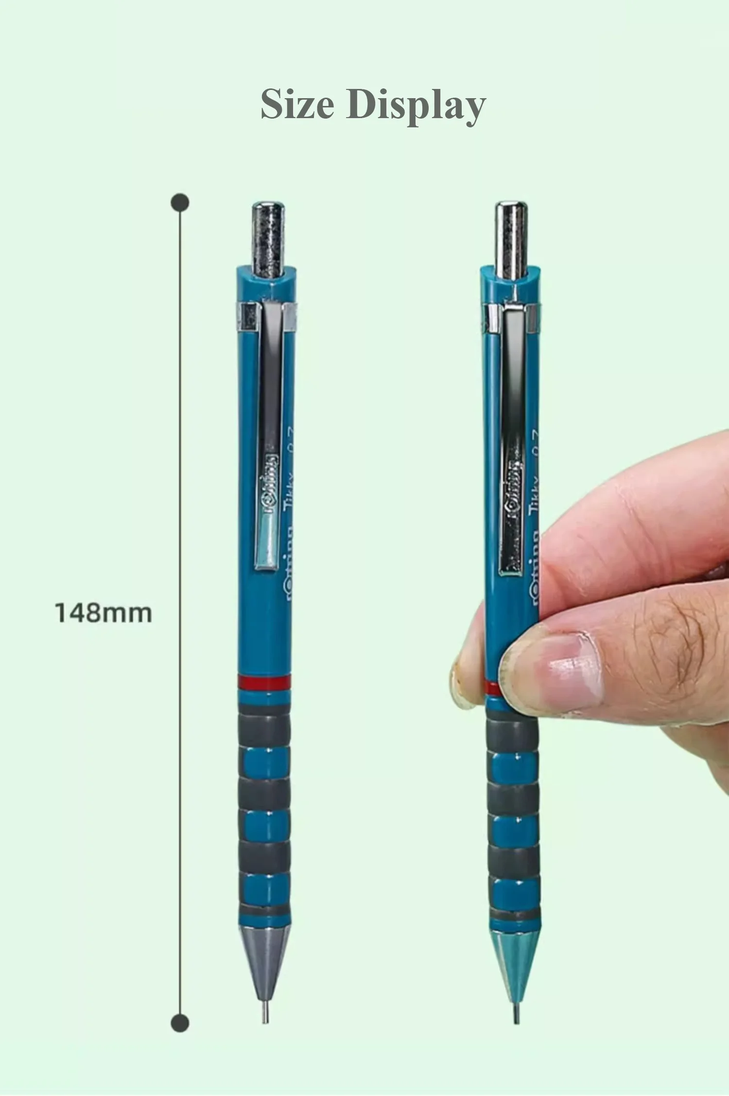 Imagem -06 - Lápis Mecânicos Automáticos para Estudantes Rotring Tikky Escrita Desenho Design Atividade Imprensa Alemão 0.5 mm 0.7 mm