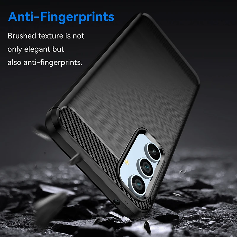 Thick Armor Shockproof Case For Samsung Galaxy A50 A51 A52 A53 A54 A55 A70 A71 A72 A73 A80 A81 A82 A90 Carbon Fiber Soft Cover