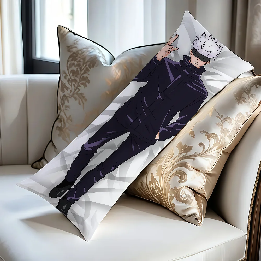 J-Jujutsu G-GGojo SSatoru Body Rectangle Pillow K-Kaisen Cover Home Sofa living Room 51x137CM Dakimakura Case