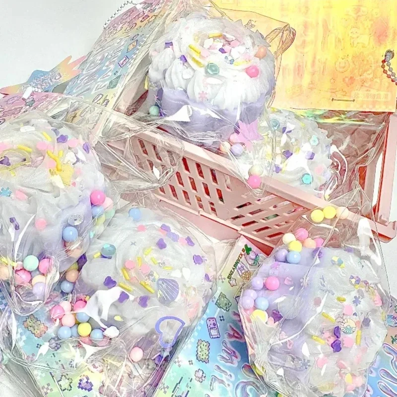 ของเล่นบีบคลายเครียดสำหรับเด็ก รูปขนมปังวาฟเฟิล ขนมปังปิ้ง โดนัท บีบแล้วคืนรูปช้าๆ ของเล่นสร้างสรรค์