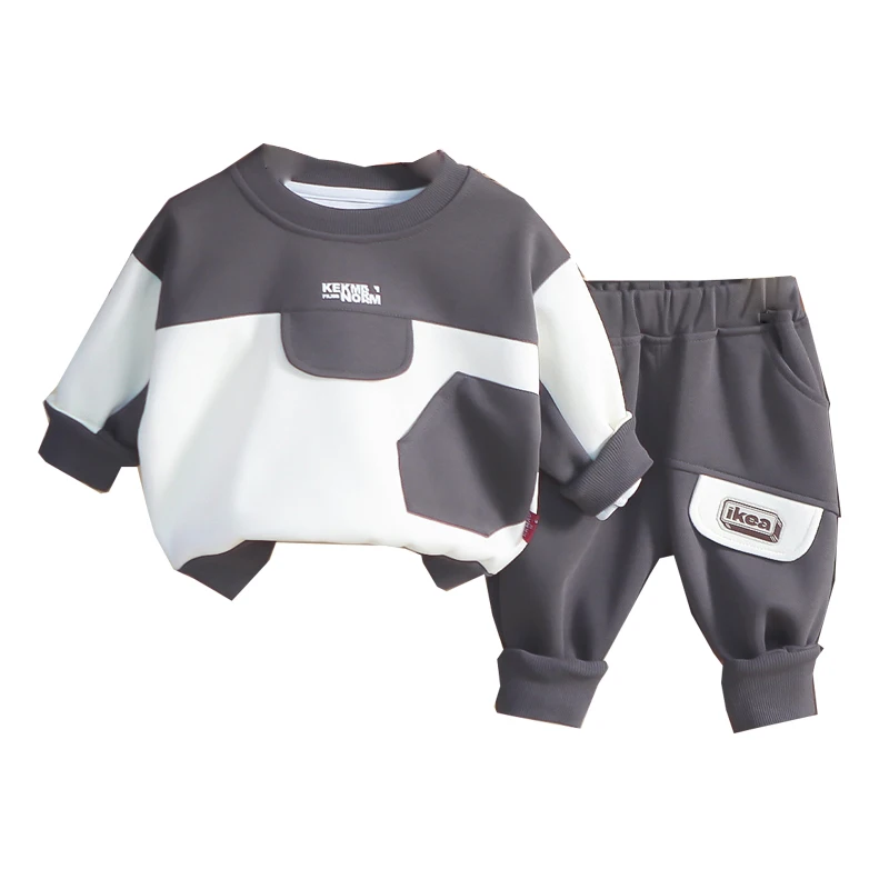 Clothing Set Spring  Autumn Boys and Girls Fashion Versatile Casual Sportswear Top/Pants 0-7 Year Old Beibei New Children's Wear