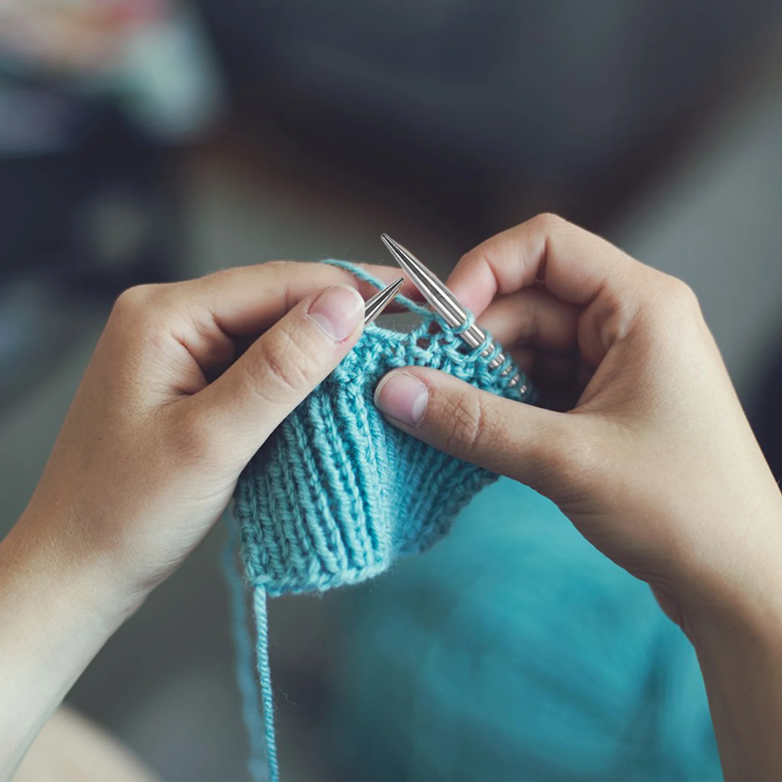 

11Pairs Stainless Steel Straight Single Pointed Knitting Needles 36cm Set Sizes 2.0mm-8.0mm Lightweight Smooth Durable Knitting