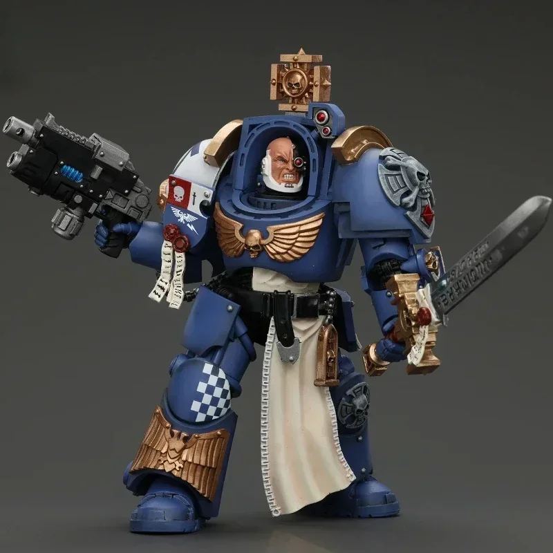 JOYTOY 1/18 Actionfigur 40K Ultramarines Captain in Terminator Armor Anime Collection Militärmodell Spielzeug Geschenke