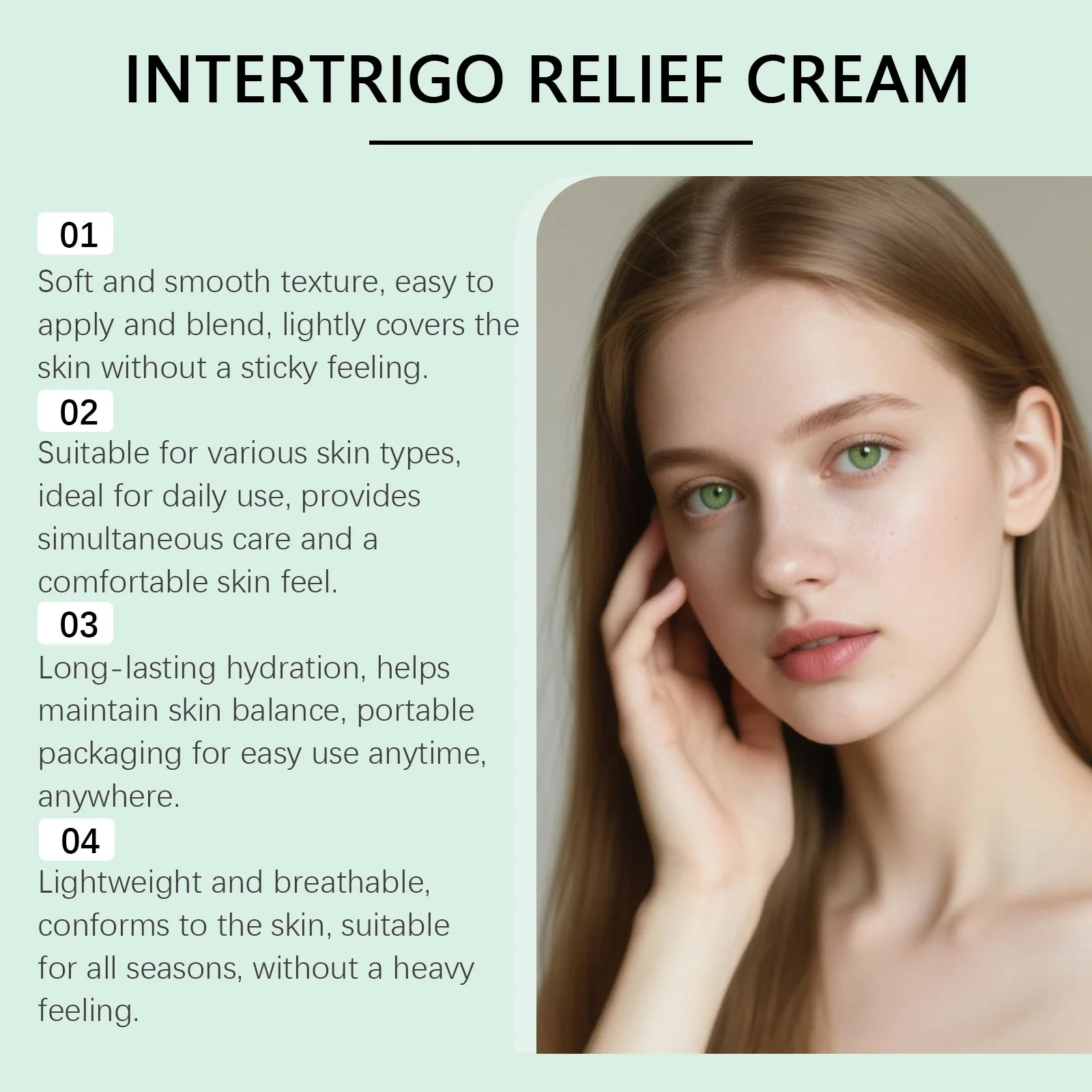 Skin Fold Soothing Cream Intertrigo Relief Helps Support Skin Comfort Moisture Friction Protection Fast-Drying Non-Greasy Smooth