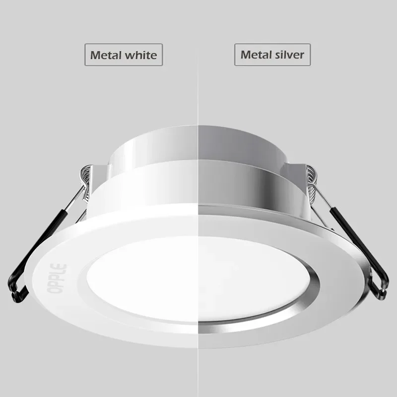 Imagem -02 - Opple-round Recessed Led Downlight Lâmpada Branca Quente e Fria Bulbo do Quarto Cozinha Interior Iluminação Local 3w 120 Graus