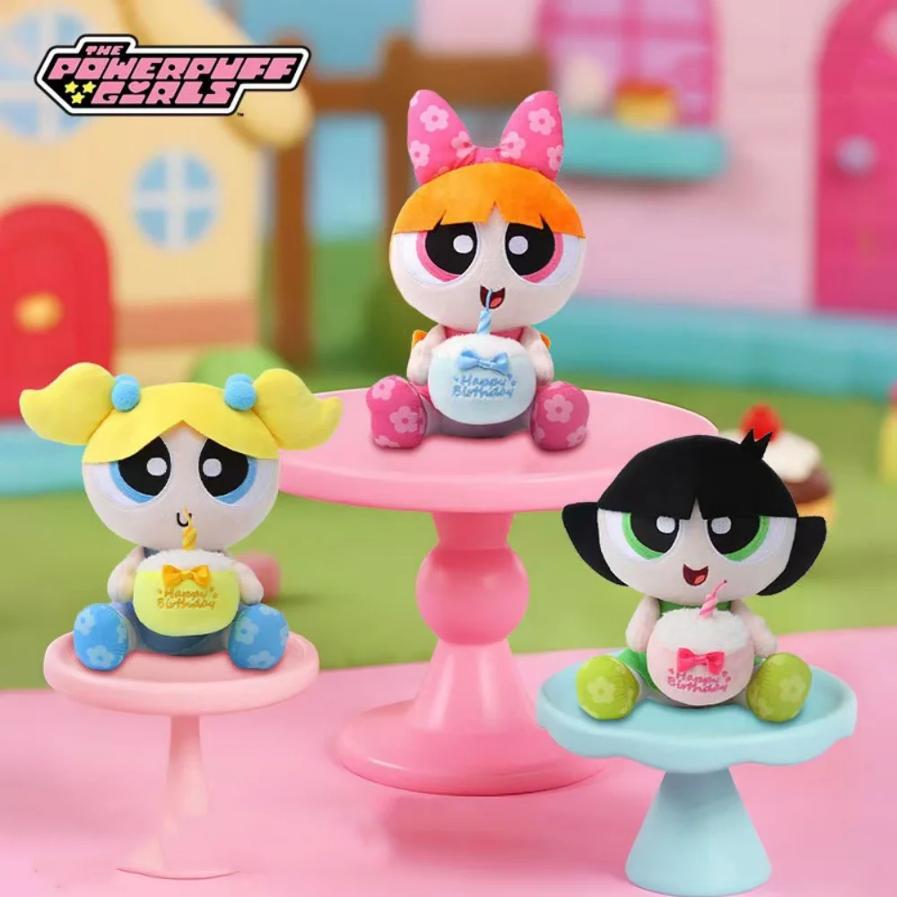 Oryginalna pluszowa lalka Powerpuff Girls, dekoracja, kawaii wystrój domu, lalki, kreskówkowe, dziewczęce, z wypełnieniem z bawełny PP, zabawki, prezenty dla dziewczynek