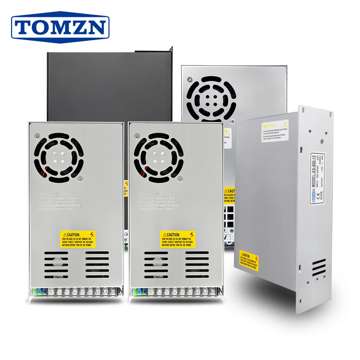 

TOMZN Switching Power Supply AS Series 500W 600W 800W 1000W 2000W High Capacitance 12V 24V 36V 48V 60V 180-260V
