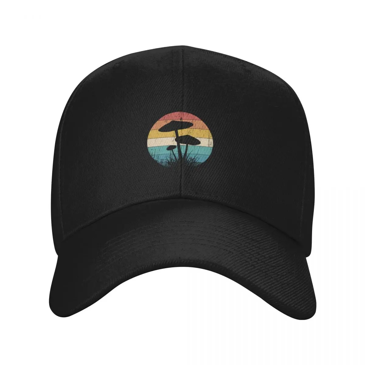 

Retro Psychedelic Mushroom Shrooms Forager Magic Mycology Classic T-Shirt Baseball Cap Fashion Beach hiking hat Man Women's