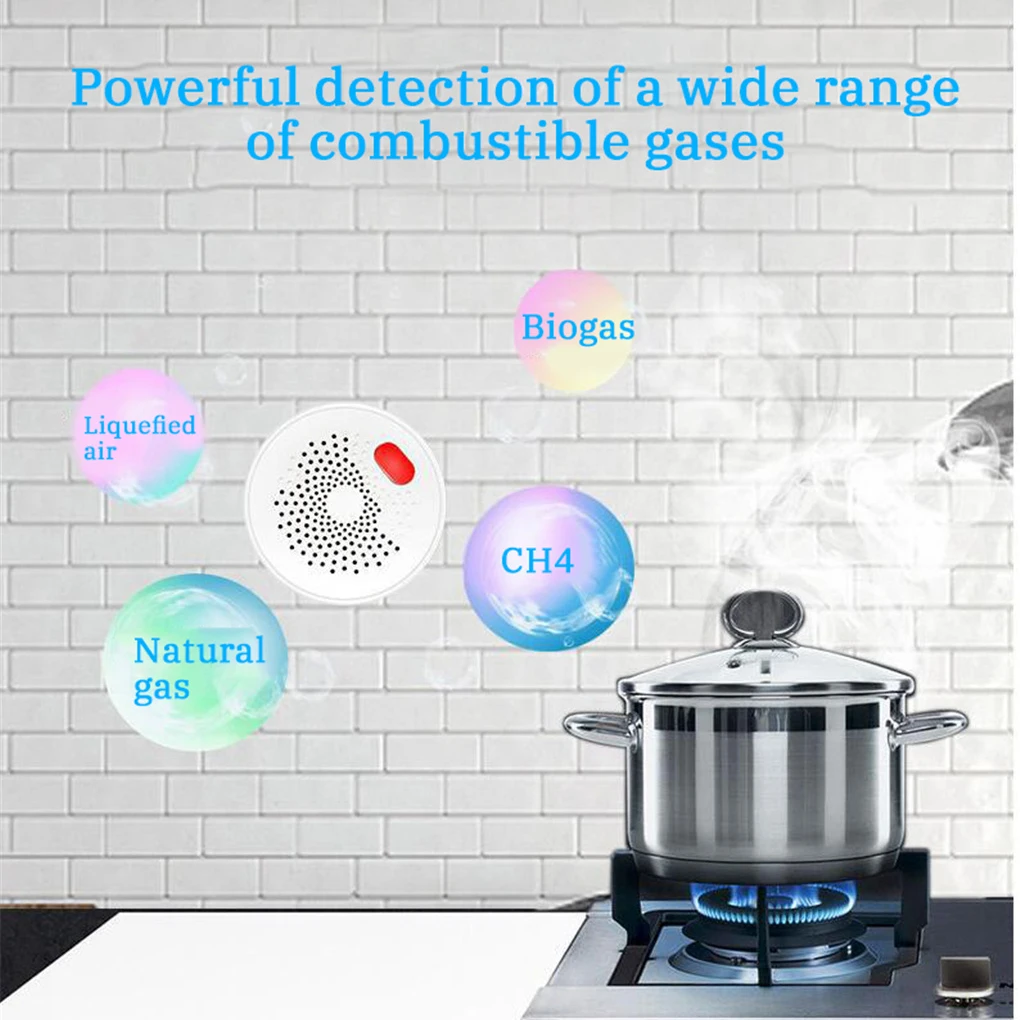 Tuya إنذار الهواء الاحتراق الوقود الهواء واي فاي كاشف المنزل المطبخ مكتب إنذار السلامة الذكية الولايات المتحدة #3