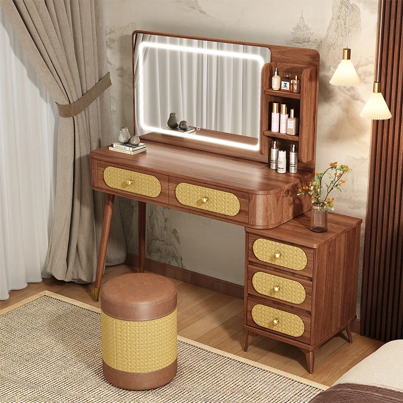 

Wood Living Room Dressing Table Bedroom Makeup Storage Vanity Table Mirror Women Organizer Mobile Vestidores Home Furniture