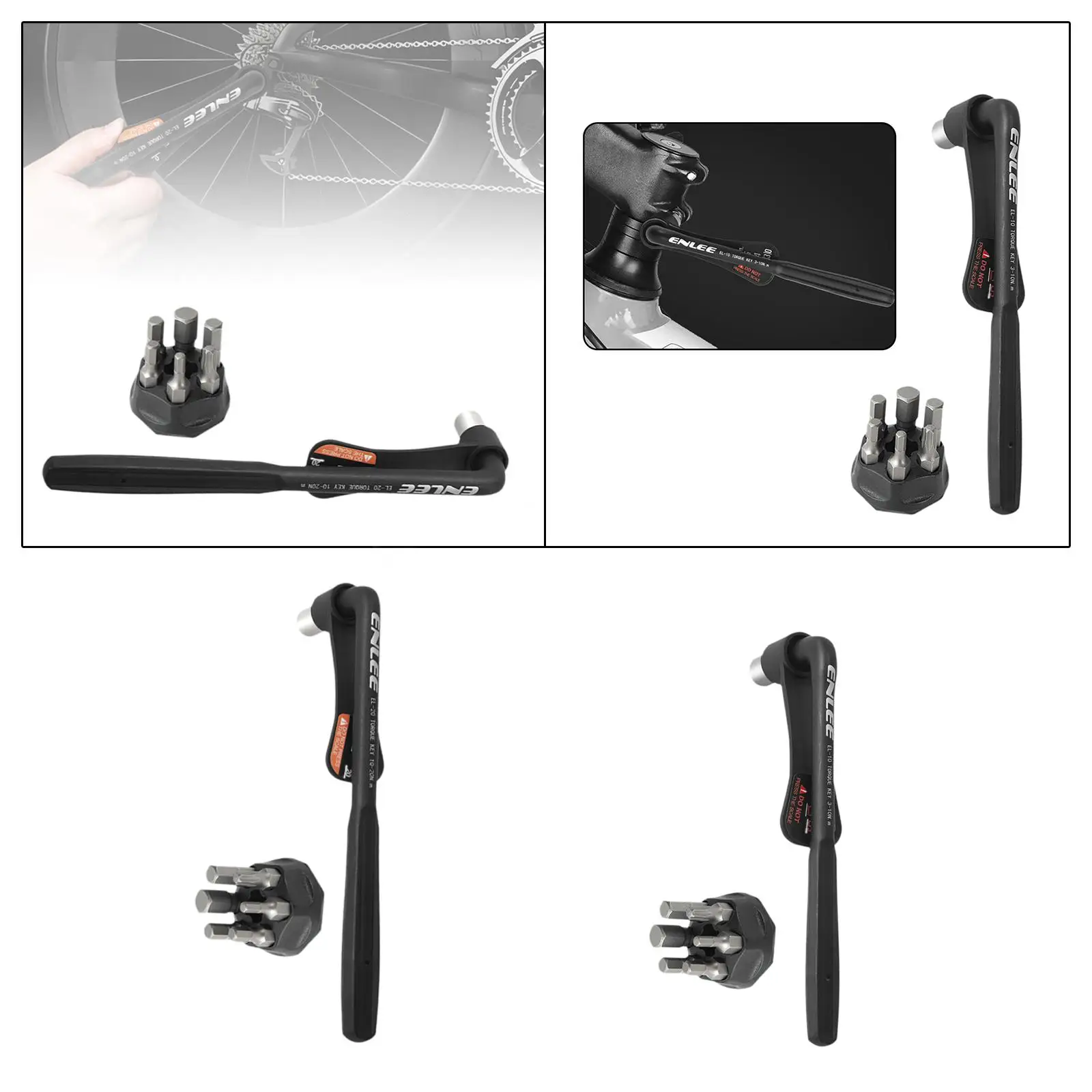 

Bike Torque Wrench Ergonomic Handle Torsion Wrench for Automobile Bike