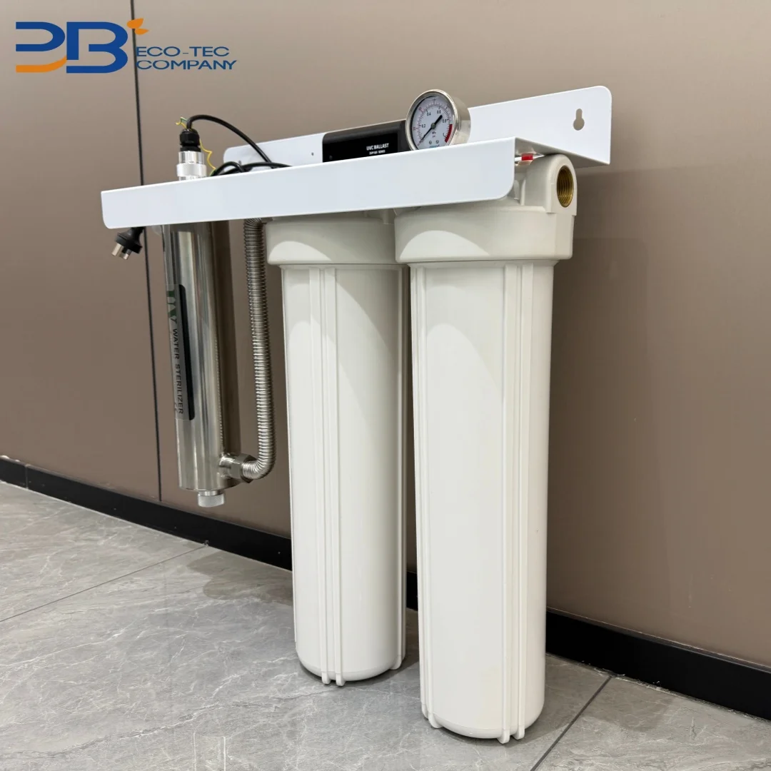 High-quality Household Ultraviolet 10/20-inch Filter Bottle Wall Mounted PP Pleated Filter Element+uv Water Treatment Equipment