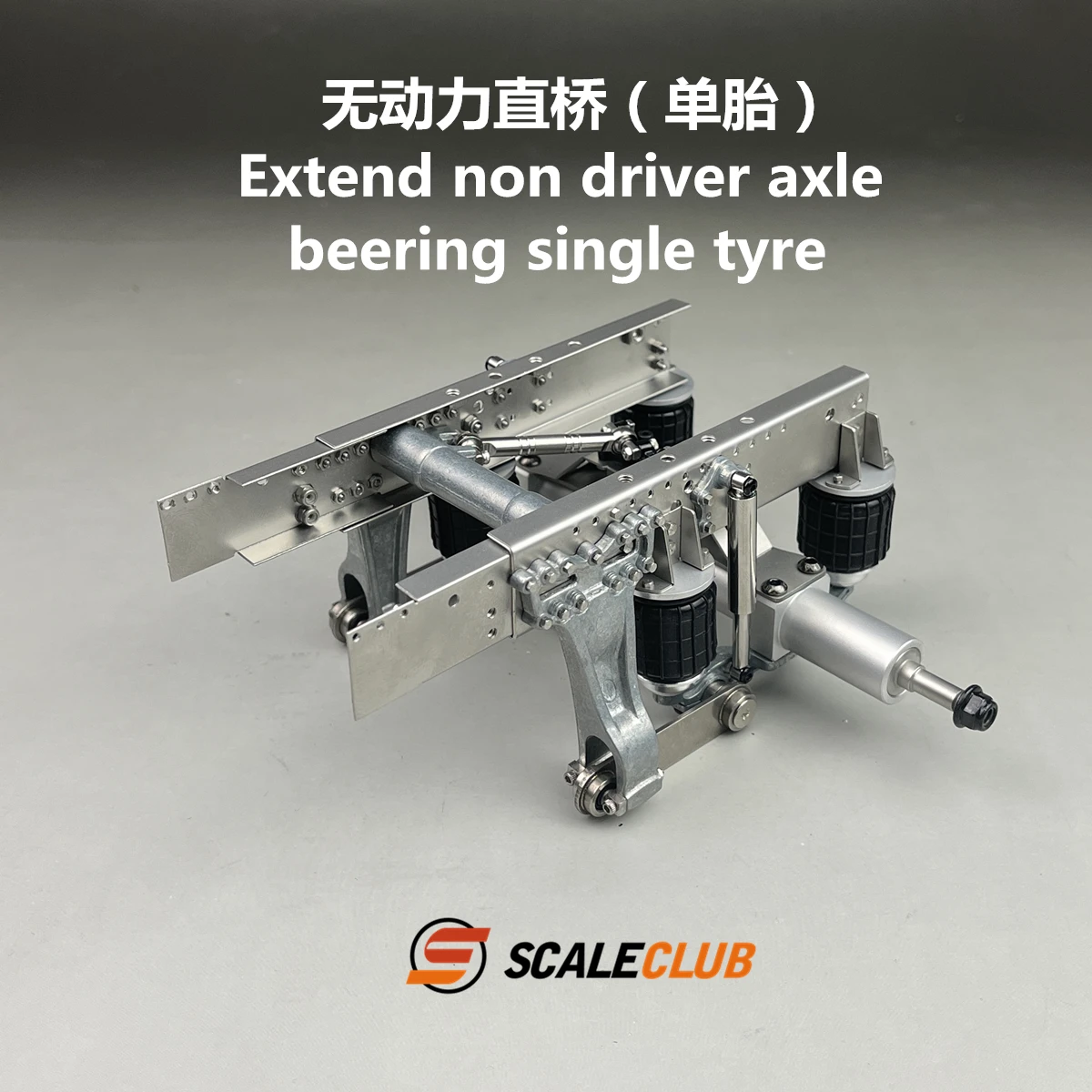 Scaleclub Model 1/14 Tractor Truck Heavy Tow SLT Upgrade Extended Rear Axle Steering Lift For Tamiya Lesu For Scania Man