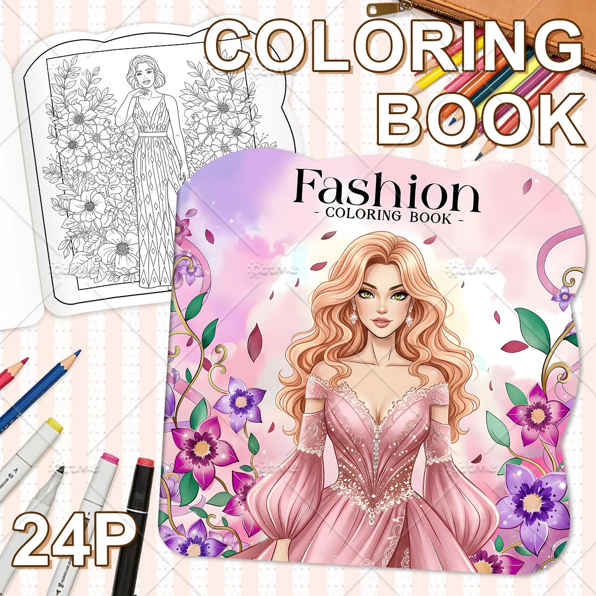 Fashion Coloring Book for Adults Cute Cozy Daily Activities Irregular Patterns for Relaxation (Cozy Spaces Coloring)