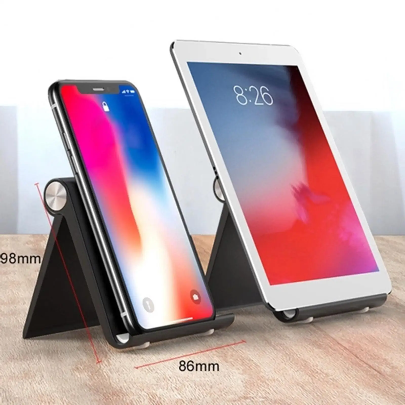 스탠드 거치대 우아한 태블릿 스탠드, 데스크탑 스탠드, 상점 쇼케이스 사무실 주방 조리대용 태블릿 마운트, 12 인치