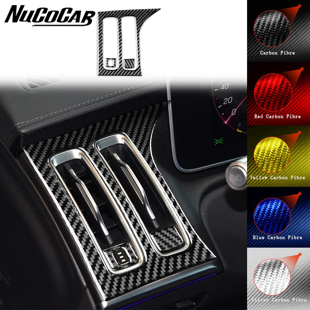 

For Benz Maybach S Class 2021-2024 Carbon Fiber Main driver air outlet Panel Car Interior Accessories Decorative Stickers