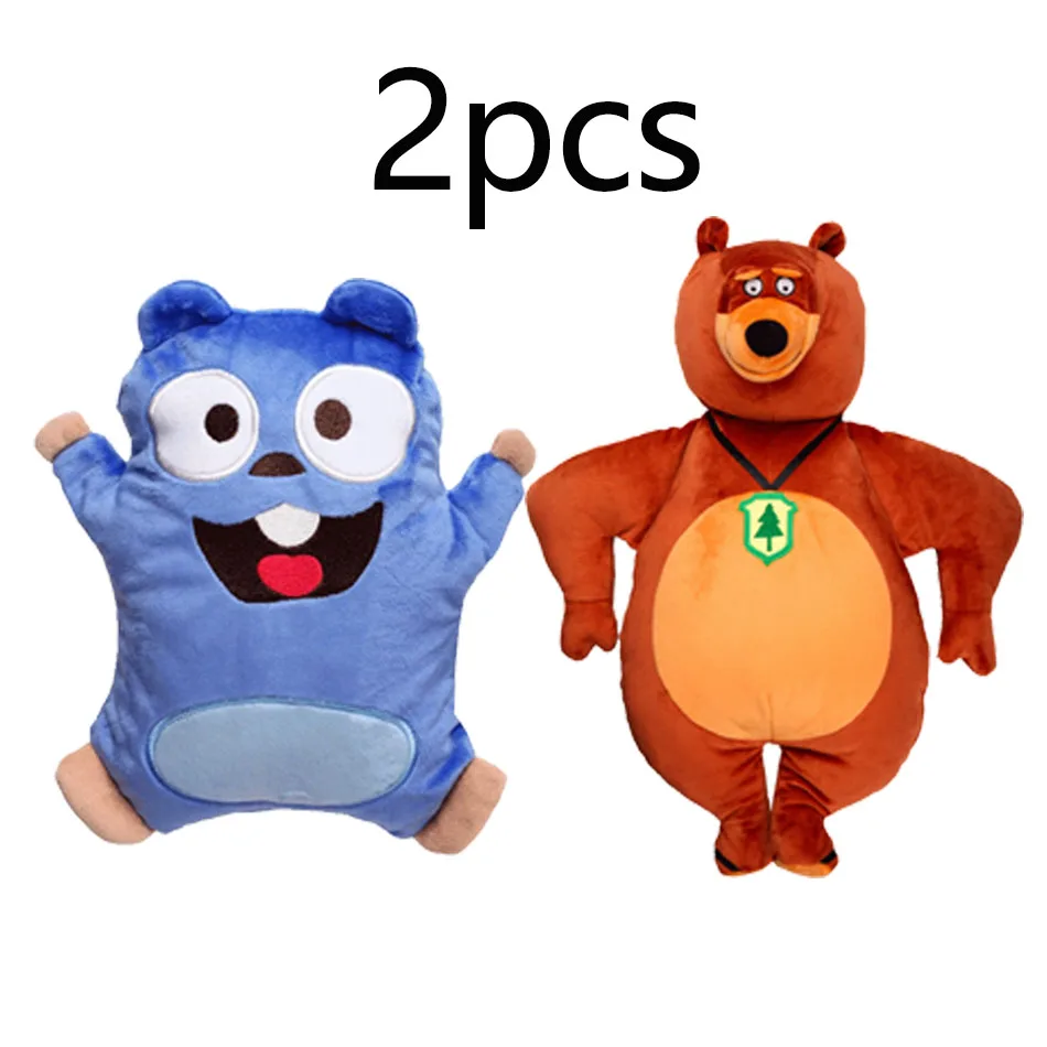 New In Stock Cute Grizzy & Les Lemmings Style Plush Toy Cartoon Animal Stuffed Dolls Animated Series Style Birthday Gifts view 6