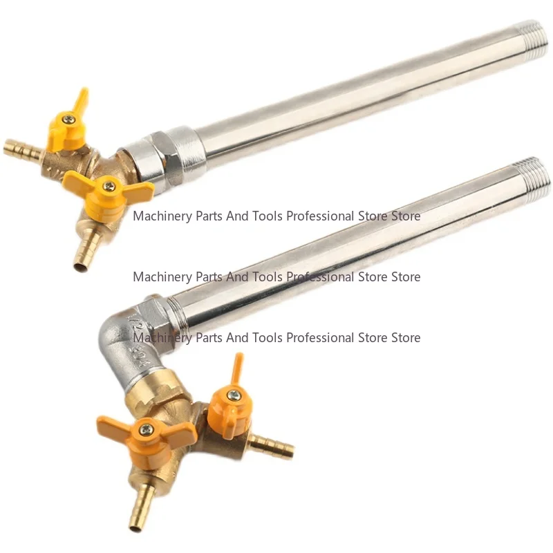 Wire Cutting Accessories Water Valve All Copper Extension Pipe Elbow Adapter Set, Three-way Water Valve Triangle Valve