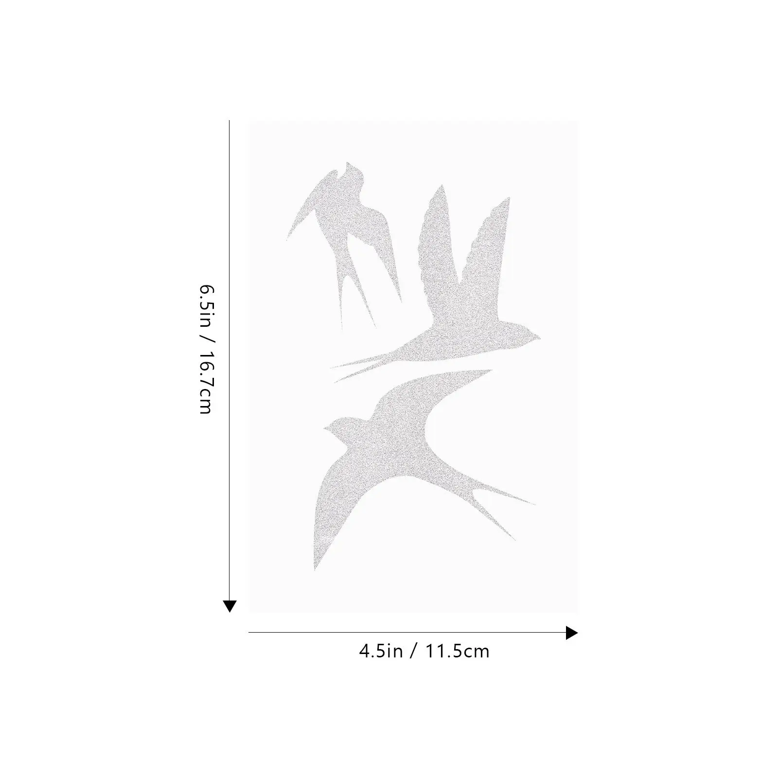 20Sheets Bird Anti-Collision Window Stickers PVC-Free Static Cling Decals Removable No Residue Decorative Living Room Bedroom