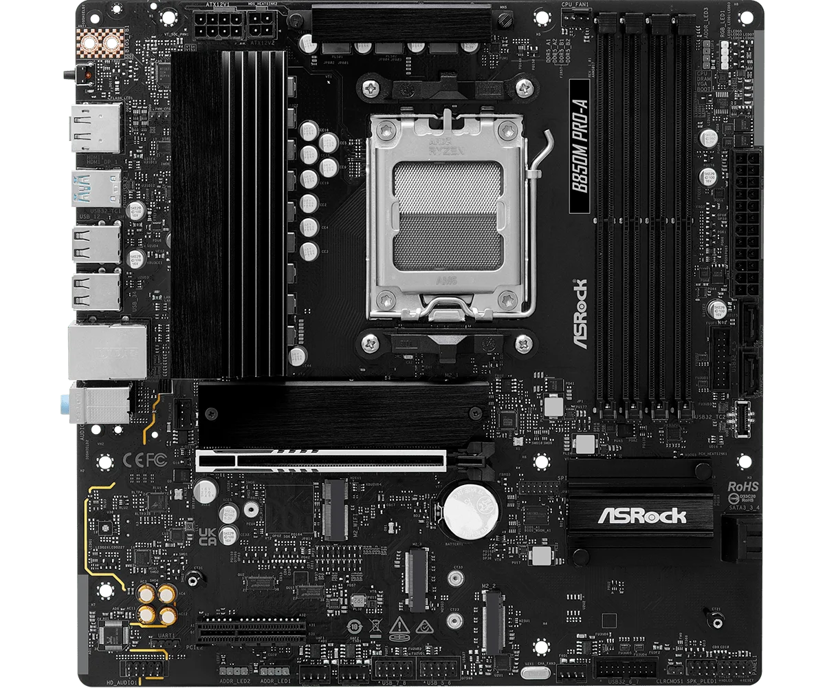 B850M PRO-A, motherboard ASROC - Am5 Micro Atx Pcie 5.0 Motherboard ulasan dan harga