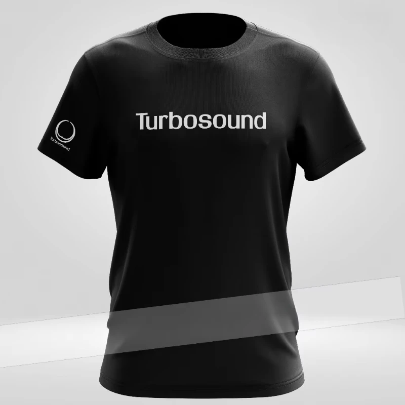 

Футболка с динамиком Turbosound Audio Sound System, мужская быстросохнущая футболка из микрофибры Baju из хлопка премиум-класса, американский женский топ с короткими рукавами