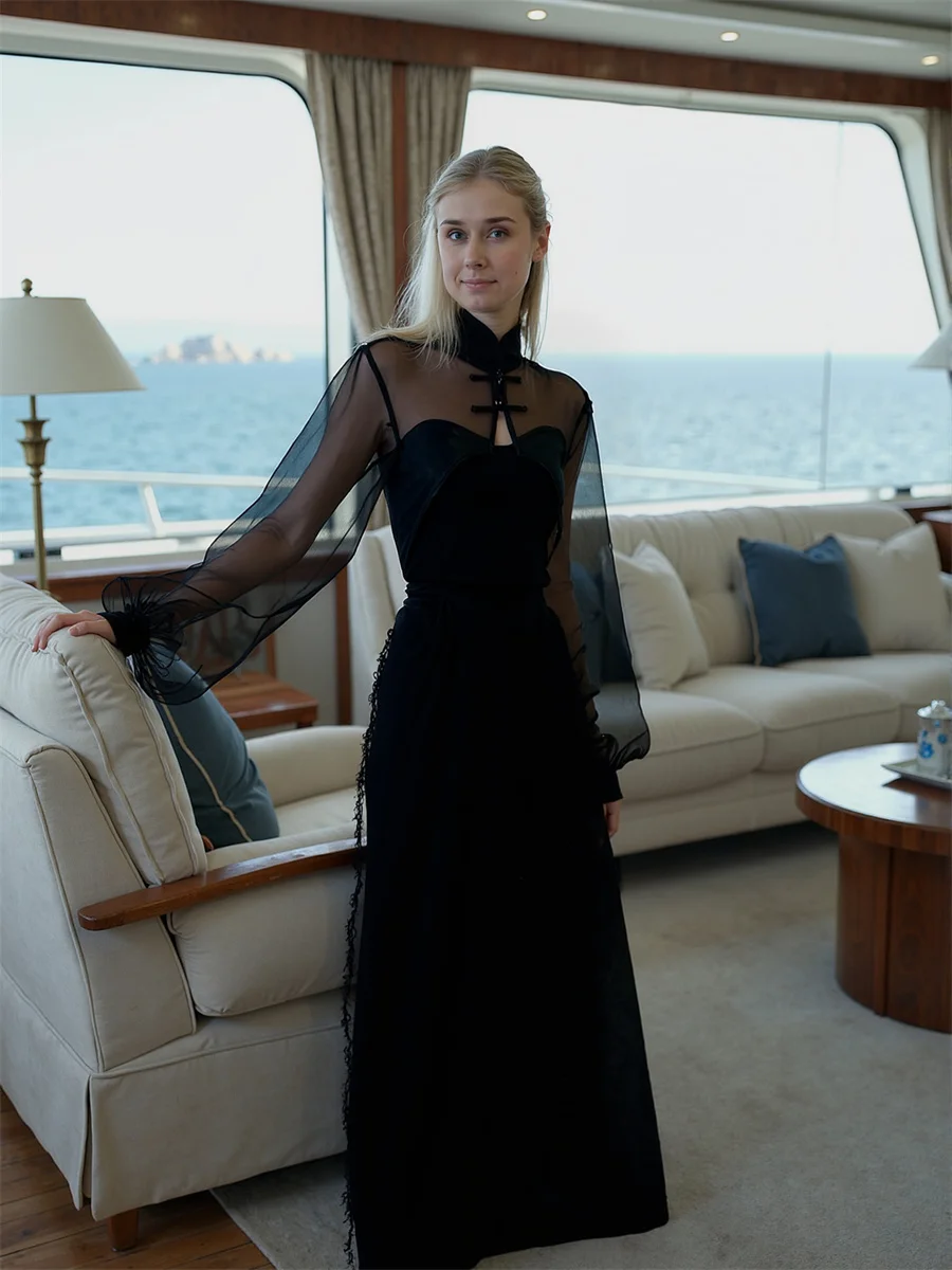 Chemise à manches longues pour femmes, noir, nœud papillon, col, nœud avant, bouton Preppy, étudiant, doux et mignon, Harajuku, hauts à la mode