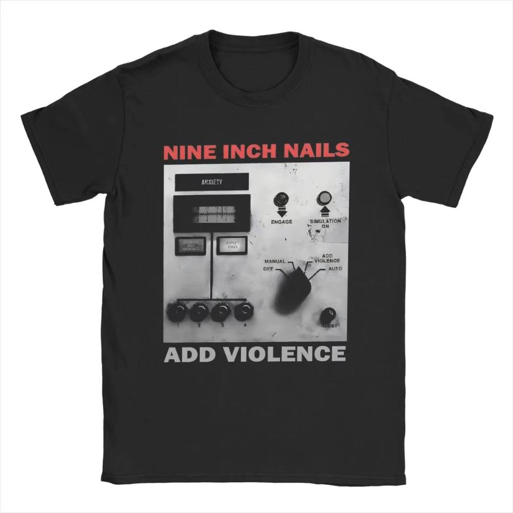 

Nine Inch Nails NIN Men's and Women's Printed T Shirts Crazy Tees Short Sleeve Crewneck Male T-Shirts Pure Cotton Summer Clothes