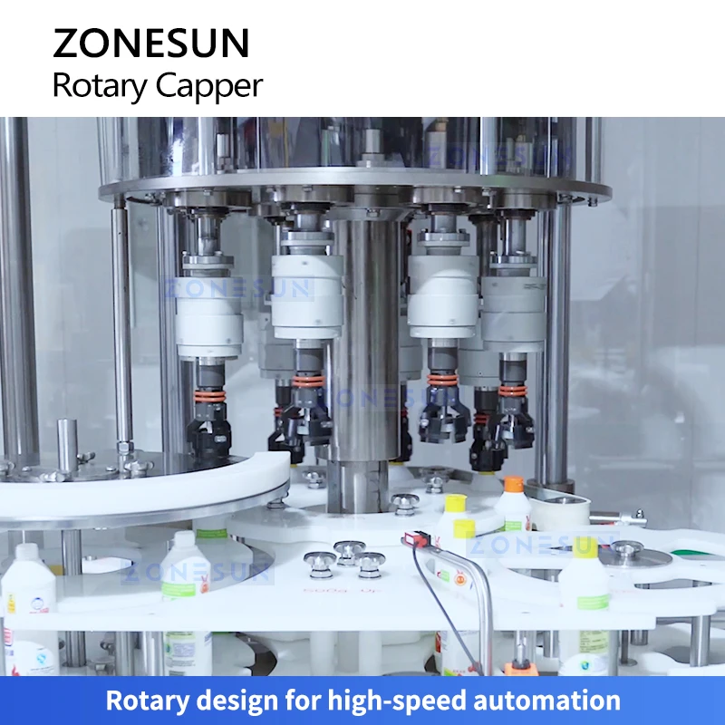 Zonesun mesin Capping kecepatan tinggi, mesin Capping sekrup otomatis, ZS-XG440Q