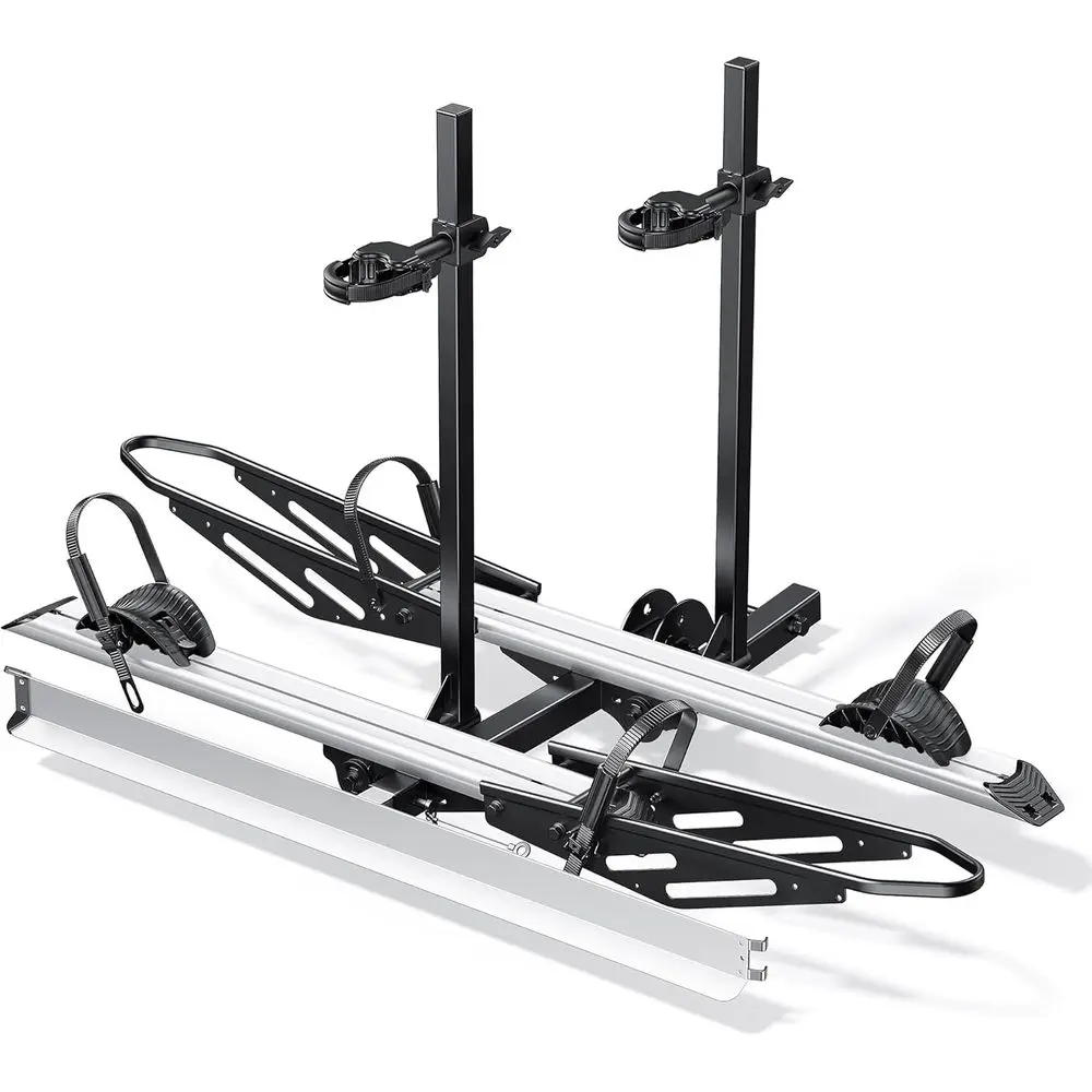 

Велосипедный багажник на фаркоп для перевозки 200 фунтов. Вмещает 2 электровелосипеда, подходит для легковых автомобилей, внедорожников, домов на колесах, прицепов с 2-дюймовым фаркопом.