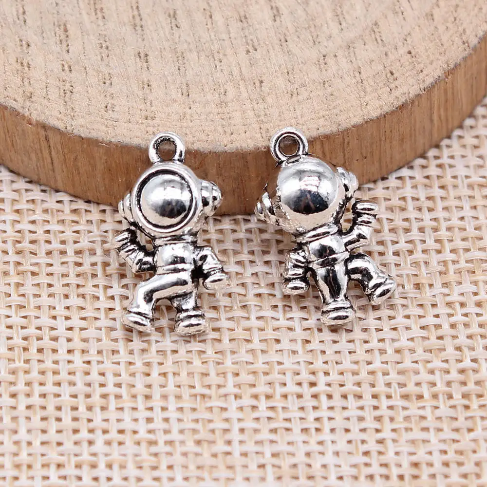 Funny Rainbow Galaxy Robot Charms Pendant Women Jewelry Massive Souvenir