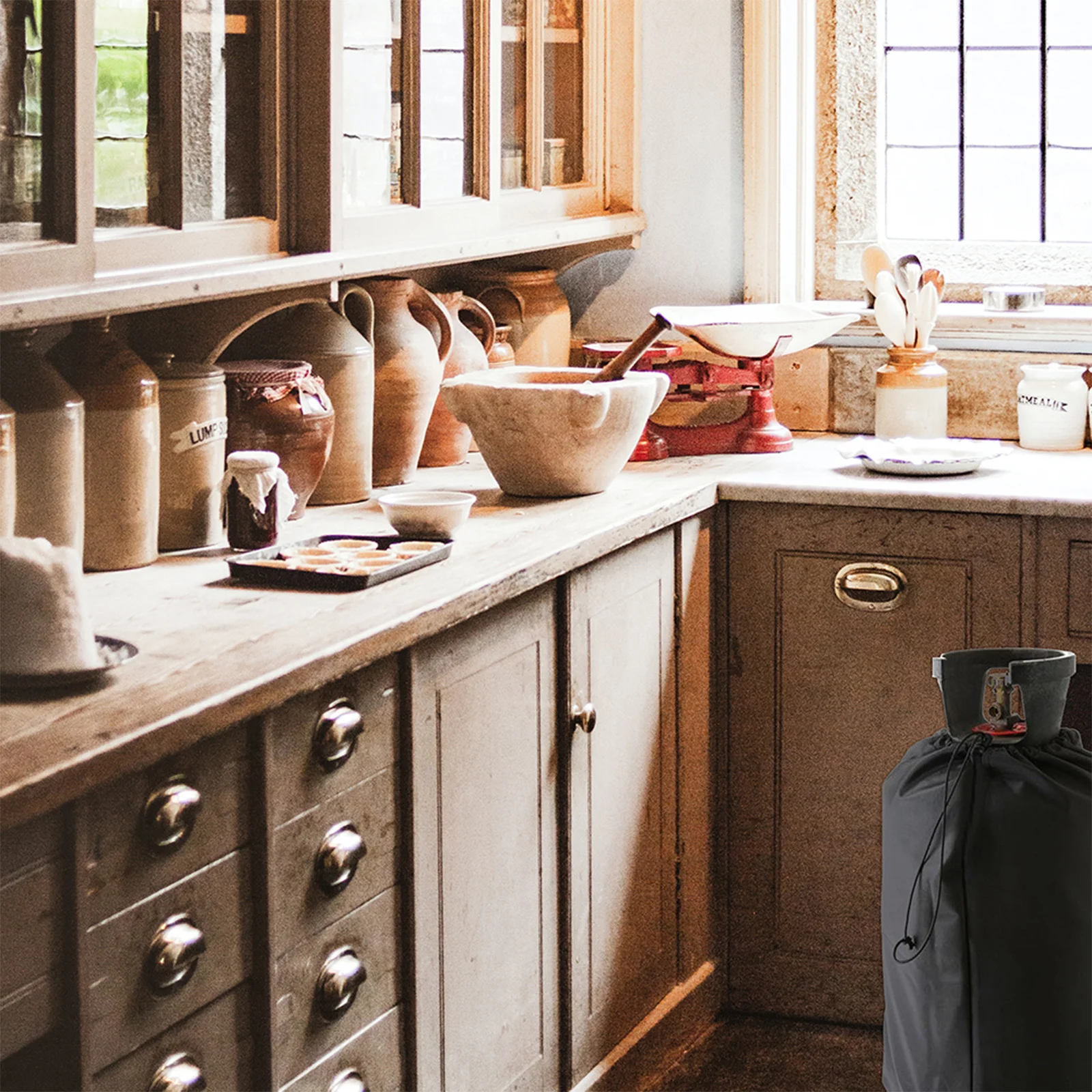 Couvercle de réservoir de Propane 210D, tissu Oxford, imperméable, résistant aux Uv, résistant à la neige, conception à cordon, petit couvercle de cylindre de gaz pour