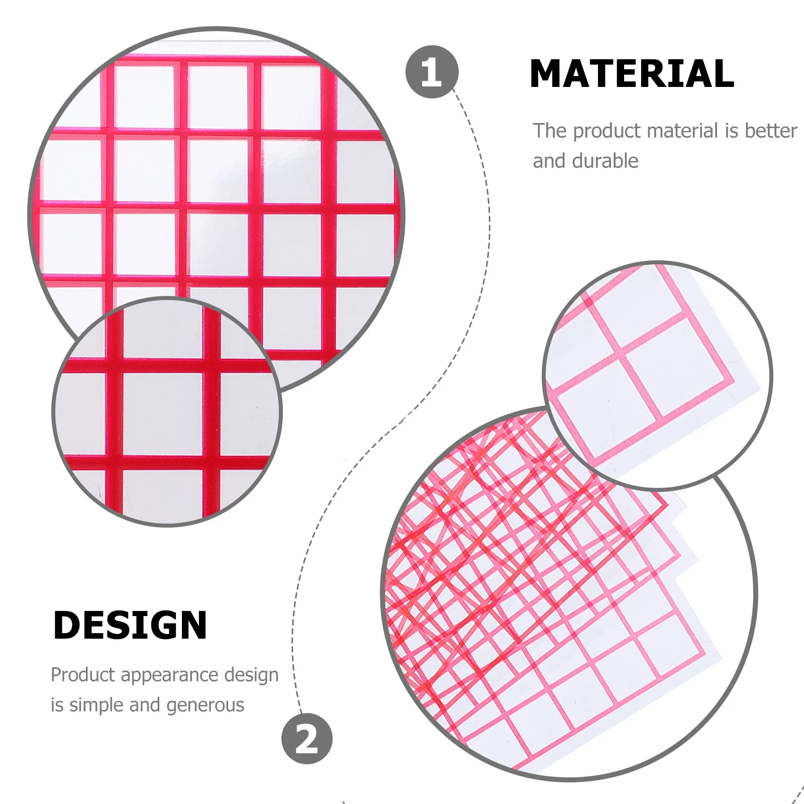 10Pcs Math Area Tools Square Grid Measuring Sheets 100 Squares Per Plate for Kids Geometry Practice