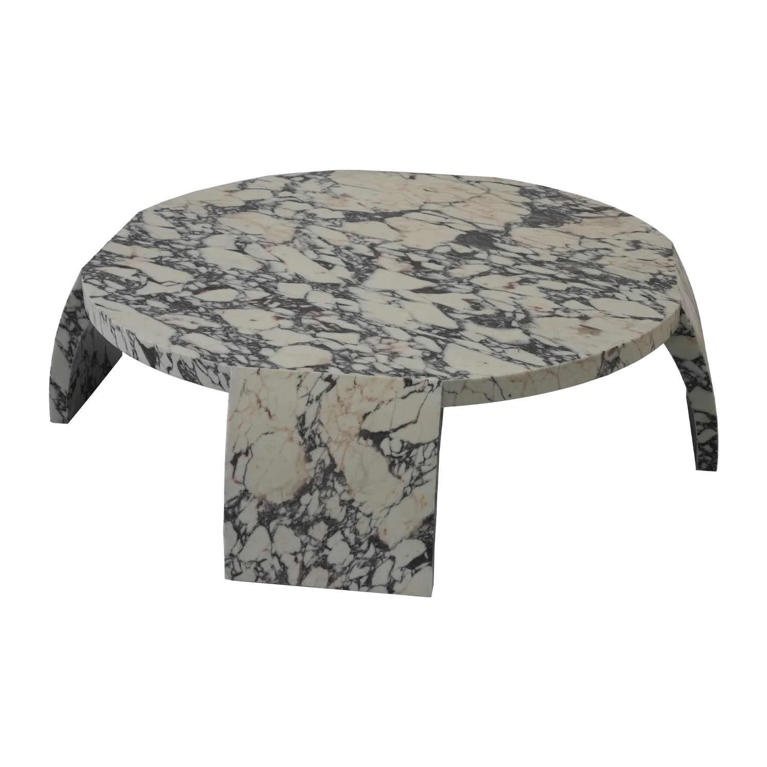 Modern White Circular Marble Coffee Table Perfect Match for Various Home Styles for Living Room Furniture