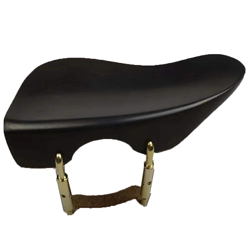 Left Hand Violin Chinrest/Chin rest With Holder Clamp Bracket Cork lefty 4/4 3/4 1/2 1/4 size Ebony Rosewood Violin Replacements