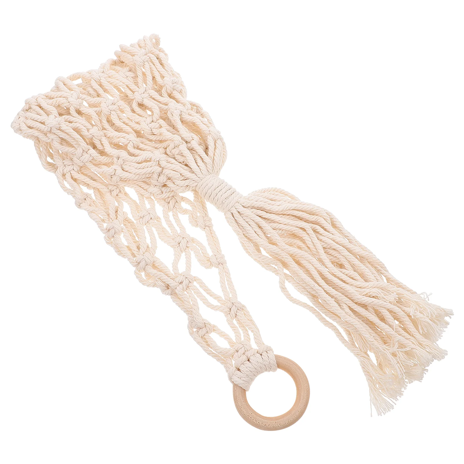 Blanket Cotton Rope Hanging Basket Decorative Flowerpot Fruit Vegetable Woven Baskets Storage