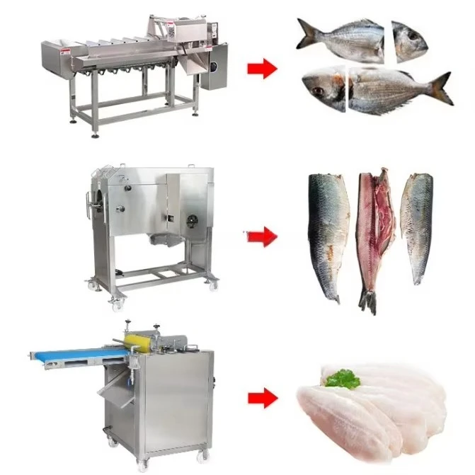Gran oferta, máquina cortadora y deshuesadora de pescado Pollack Atka Caballa, máquina filetadora de pescado de tamaño mediano