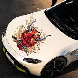 Japanese samurai mask sticker hood car decal graphic pattern color car sticker side graphic decal car sticker japanese mask