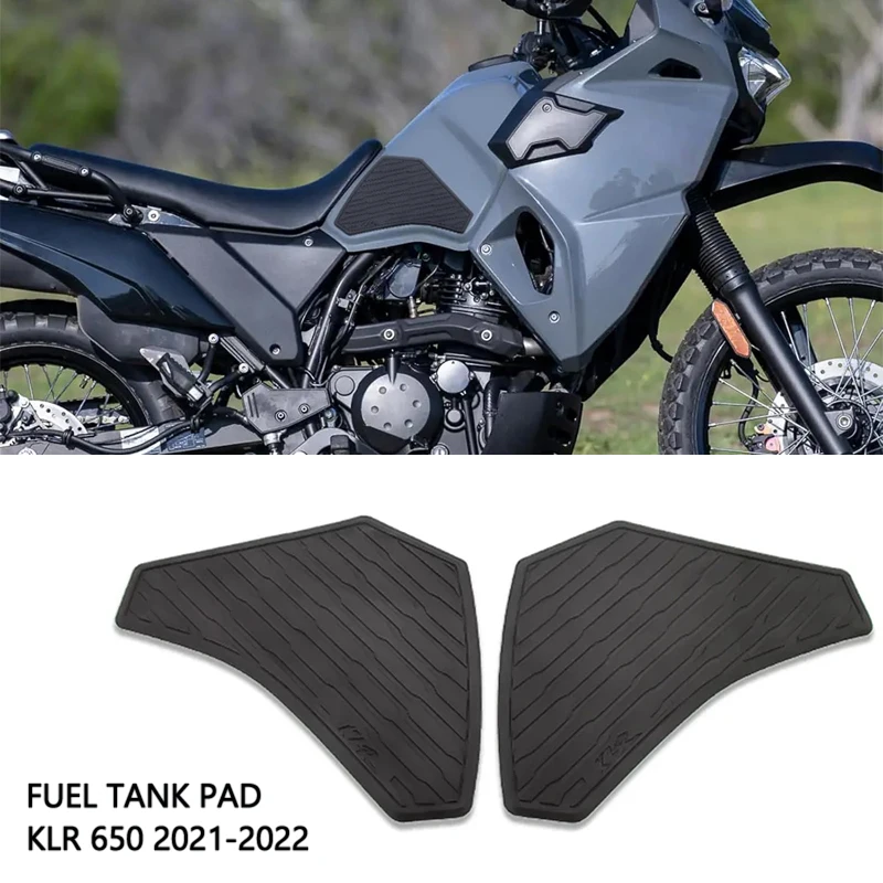 

Motorcycle Accessories Side Tank Pad Rubber Anti-Slip Scratch-Resistant Protector Sticker For Kawasaki KLR 650 KLR650 2021 2022