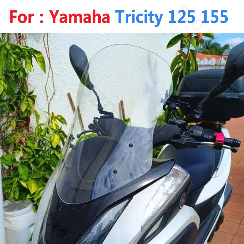 

Для Tricity 125 155 Tricity 125 Tricity 155 лобовое стекло мотоцикла, дефлекторы ветрового стекла, козырек серого цвета
