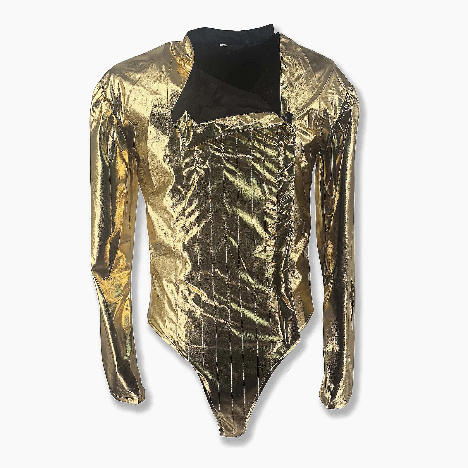 HOT MJ Michael Jackson Classic BAD Dangerous Jam Golden  Body suit Costume Jacket  pants For Performance Collection 1990S