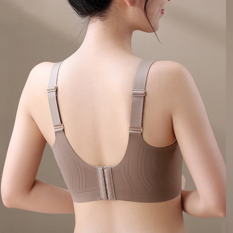 حمالات صدر نسائية بدون خياطة مقاس كبير حمالة صدر لاسلكية مع تصميم حبيبات التدليك ملابس داخلية مريحة داعمة جديدة #4