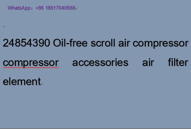 24854390 Oil-free scroll air compressor compressor accessories air filter element