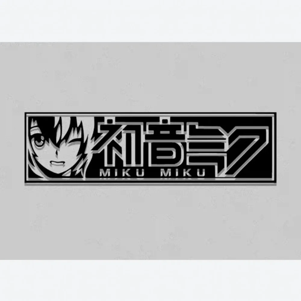 Animation HatsuneMiku Color Reflective Stickers Creative Computer Desktop Car Decoration Waterproof Stickers DIY Decoration Gift view 3
